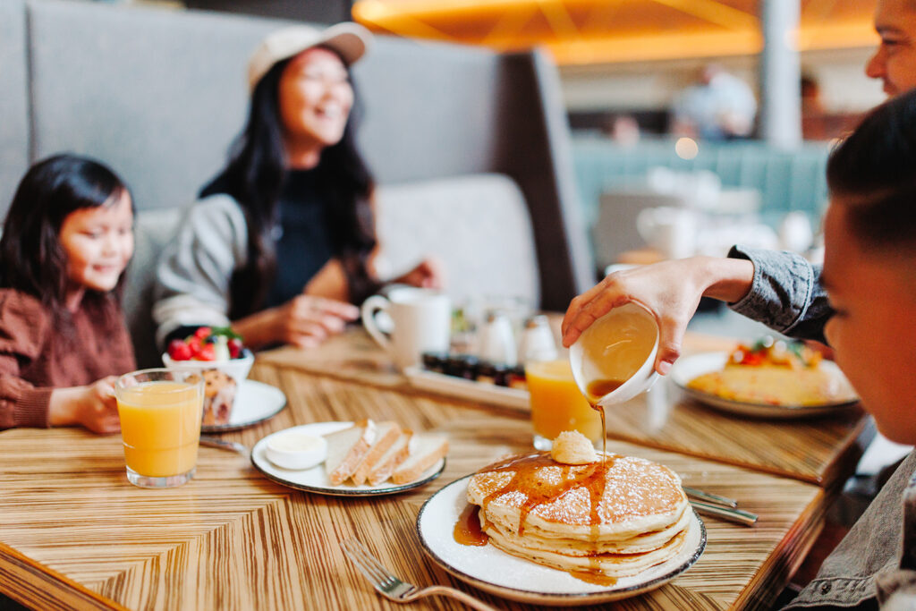 Lifestyle Photography - Breakfast Pancakes and Syrup