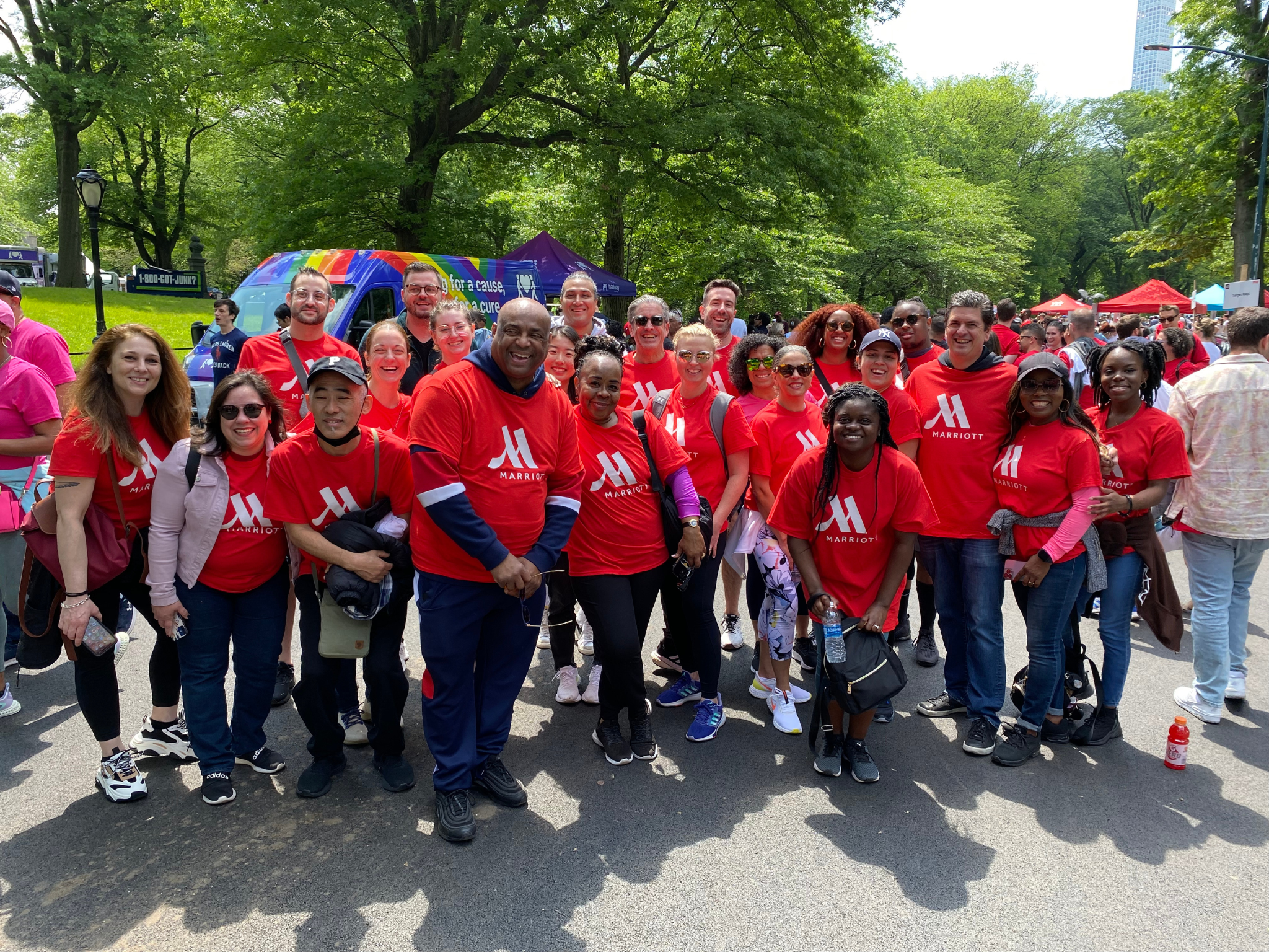 Associates at a volunteer event.