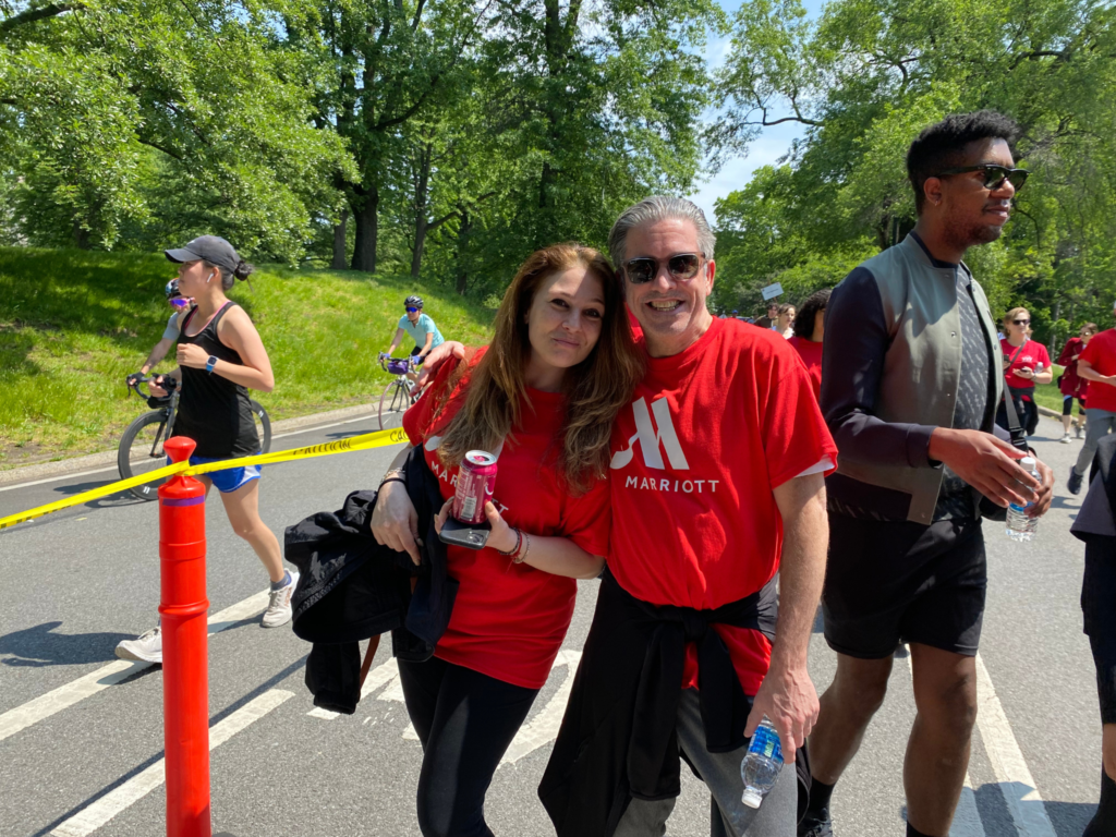 Associates at a volunteer event.