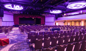 The Broadway ballroom, theatre setup.