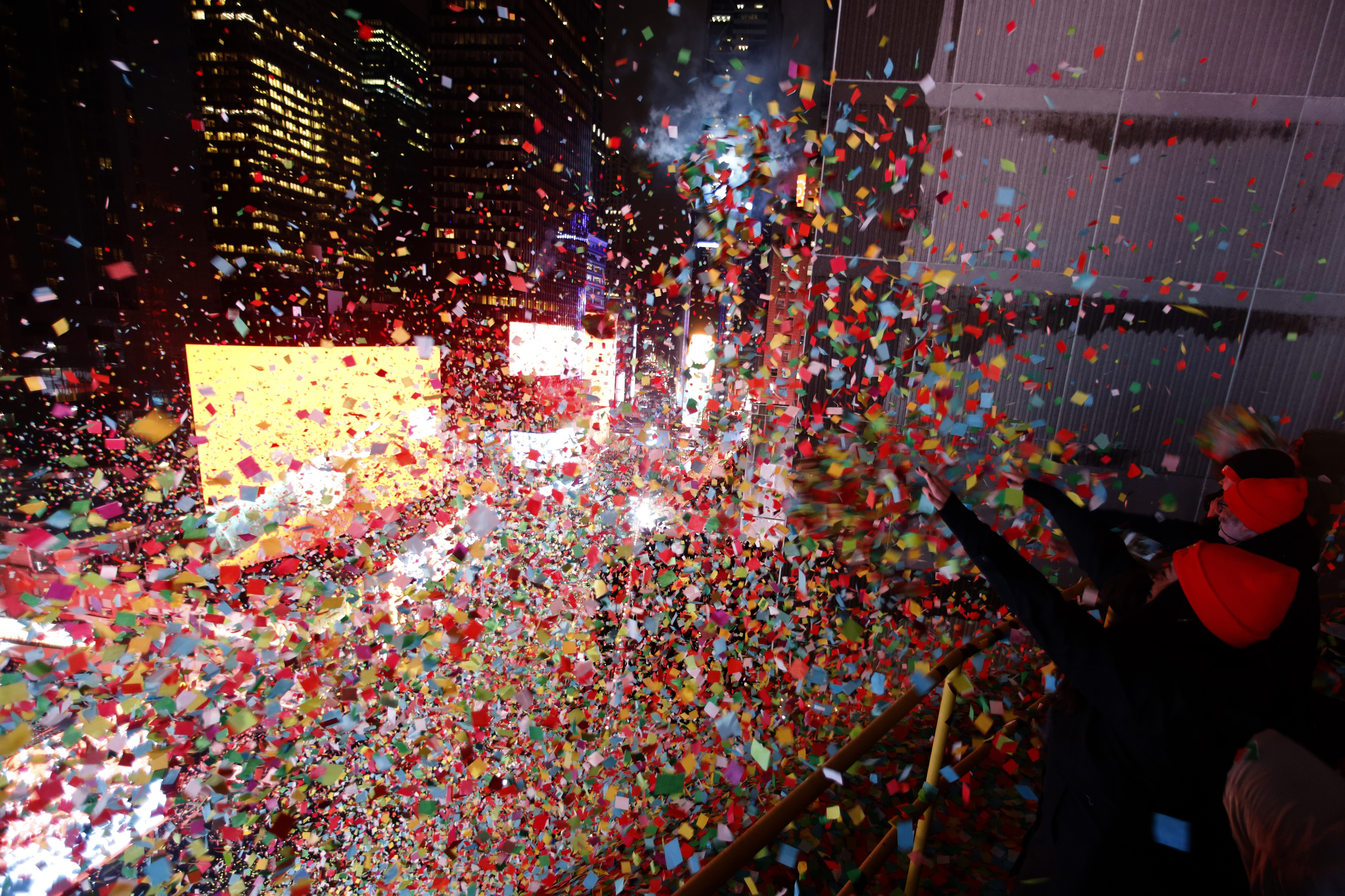 Confetti at New Years Eve 2026