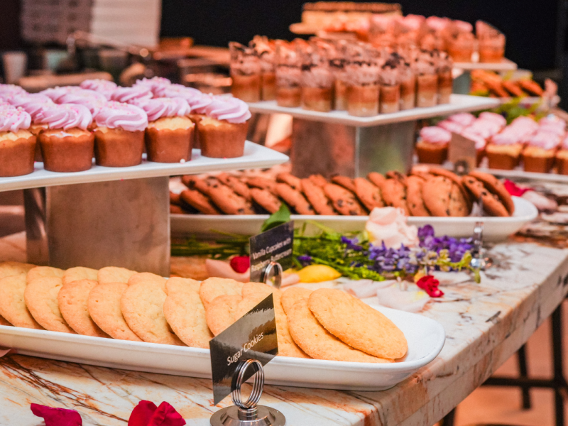 Mother's Day sweets station.